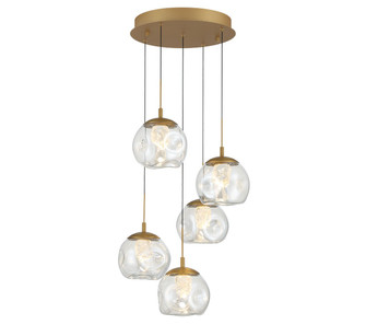 Camerino LED Chandelier in Painted antique brass (541|12440-030)