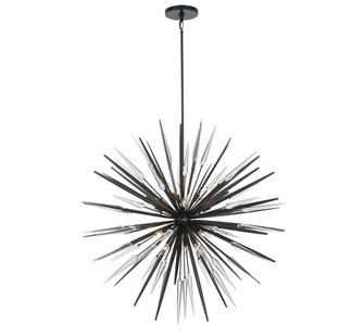 Pragma 14 Light Chandelier in Metallic black (541|12432-06)