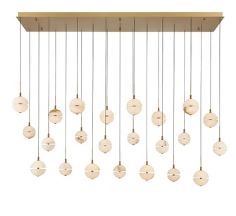 Corfu LED Chandelier in Painted antique brass (541|12379-030)