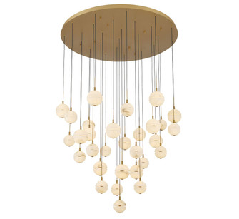 Corfu LED Chandelier in Painted antique brass (541|12374-030)