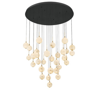 Corfu LED Chandelier in Black (541|12374-02)