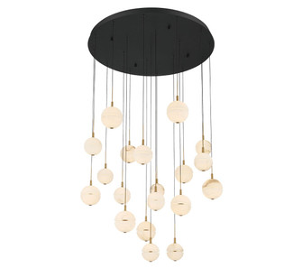 Corfu LED Chandelier in Black (541|12373-02)