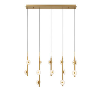Etna LED Chandelier in Painted antique brass (541|12364-030)
