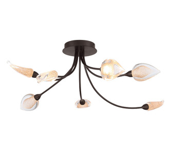 Modena LED Ceiling Mount in Black with gold accent (541|12310-043)