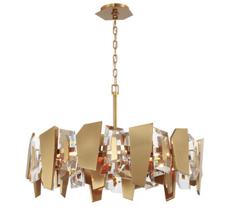 Castellana Eight Light Chandelier in Brushed brass (541|12215-037)