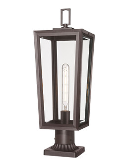 Madison One Light Outdoor Post Lantern in Bronze (405|9952-1PLT-BZ-23-CL)