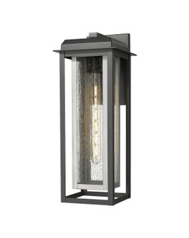 Mansfield One Light Wall Sconce in Matte Black (405|9951-1W-BK-20-CG-SV-SDY)