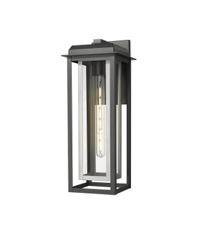 Mansfield One Light Wall Sconce in Matte Black (405|9951-1W-BK-20-CG-SV-CL)