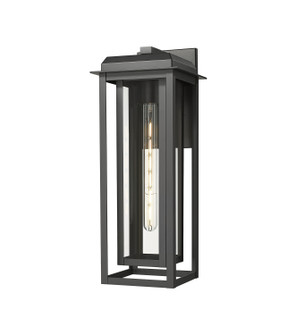 Mansfield One Light Wall Sconce in Matte Black (405|9951-1W-BK-20-CG-BK-CL)