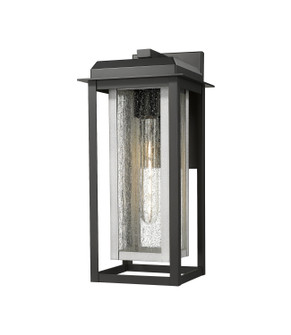 Mansfield One Light Wall Sconce in Matte Black (405|9951-1W-BK-16-CG-SV-SDY)