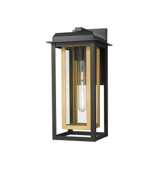 Mansfield One Light Wall Sconce in Matte Black (405|9951-1W-BK-16-CG-BR-CL)
