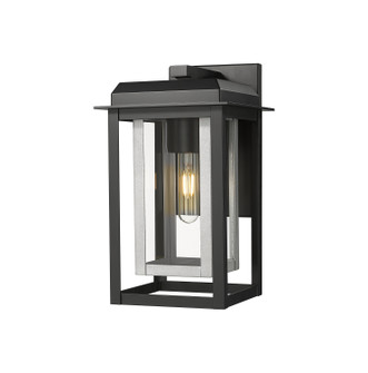 Mansfield One Light Wall Sconce in Matte Black (405|9951-1W-BK-13-CG-SV-CL)