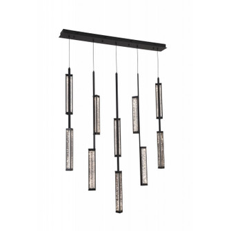 Metropole LED Pendant in Matte Black (192|HF7186-BK)