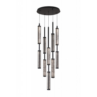 Metropole LED Pendant in Matte Black (192|HF7185-BK)