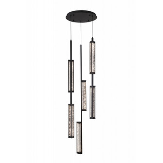 Metropole LED Pendant in Matte Black (192|HF7183-BK)