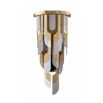 Paramount Five Light Wall Sconce in Aged Brass (192|HF7174-AGB)