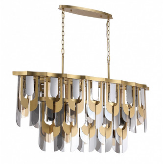 Paramount 11 Light Chandelier in Aged Brass (192|HF7170-AGB)