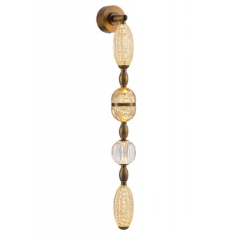 Dubai LED Wall Sconce in Aged Golden Brass (192|HF7160-AGB)