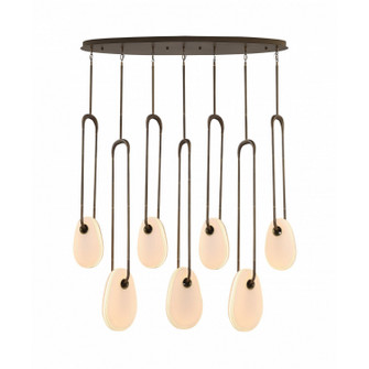 Palmea LED Pendant in Aged Brass (192|HF7107-AB-WHT)
