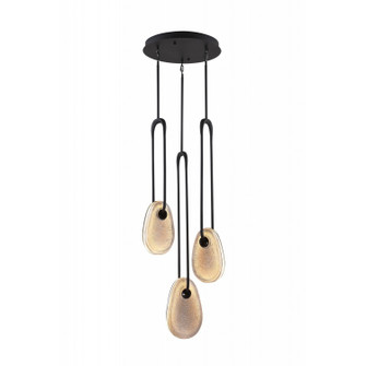 Palmea LED Pendant in Matte Black (192|HF7103-BK-SMK)