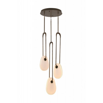 Palmea LED Pendant in Aged Brass (192|HF7103-AB-WHT)
