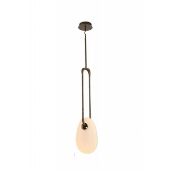 Palmea LED Pendant in Aged Brass (192|HF7101-AB-WHT)