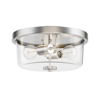 Fuller Two Light Flush Mount in Satin Nickel (16|5691CLSN)