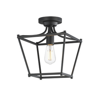 Clifton One Light Pendant / Semi-Flush in Black (16|25311BK)