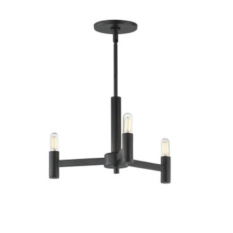 Emana Three Light Chandelier in Black (16|21363BK)