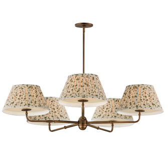 Dunbridge Five Light Chandelier in Weathered Brass (16|18415OWWBR)