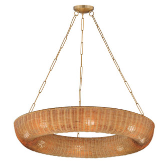 Bower Eight Light Pendant in Natural Aged Brass (16|14314NANAB)