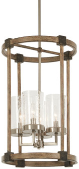 Bridlewood Four Light Foyer Pendant in Stone Grey w/Brushed Nickel (7|4640-106)