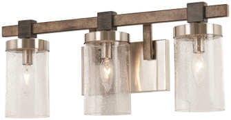 Bridlewood Three Light Bath in Stone Grey w/Brushed Nickel (7|4633-106)