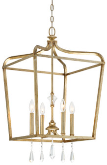 Laurel Estate Four Light Pendant in Brio Gold (7|4448-582)