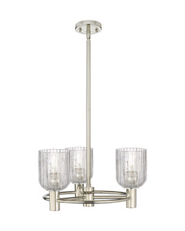 Downtown Urban Three Light Pendant in Polished Nickel (405|434-3CR-PN-G559-5CL)