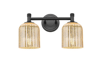 Downtown Urban Two Light Bath Vanity in Matte Black (405|434-2W-BK-G559-5ME)