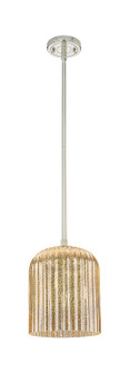 Downtown Urban One Light Pendant in Polished Nickel (405|434-1S-PN-G559-8ME)