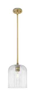 Downtown Urban One Light Pendant in Brushed Brass (405|434-1S-BB-G559-8CL)
