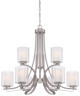 Parsons Studio Nine Light Chandelier in Brushed Nickel (7|4109-84)