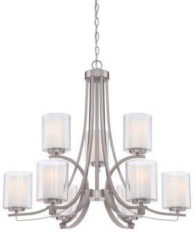 Parsons Studio Nine Light Chandelier in Brushed Nickel (7|4109-84)