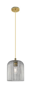 Downtown Urban One Light Pendant in Brushed Brass (405|434-1P-BB-G559-8SM)