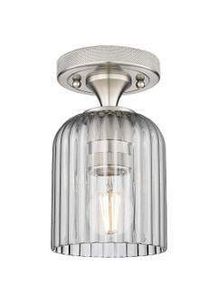 Downtown Urban One Light Flush Mount in Satin Nickel (405|434-1F-SN-G559-5SM)