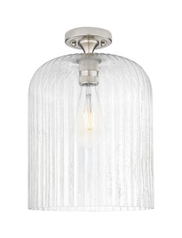 Downtown Urban One Light Flush Mount in Satin Nickel (405|434-1F-SN-G559-12SDY)