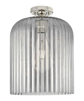 Downtown Urban One Light Flush Mount in Polished Nickel (405|434-1F-PN-G559-12SM)