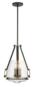 Eden Valley Three Light Pendant/Semi Flush Mount in Smoked Iron And Aged Gold (7|3903-107)