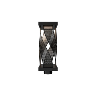 Brocade LED Outdoor Post Mount in Black (34|PMW119618-BK)