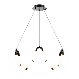 Swathe LED Chandelier in Black Chrome (34|PD411630-BC)