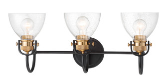 Monico Three Light Bath in Bronze w/Brass (7|3363-416)