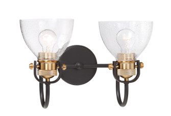 Monico Two Light Bath in Bronze w/Brass (7|3362-416)