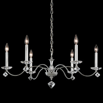 Modique Six Light Chandelier in Heirloom Silver (53|MD1006N-44H)